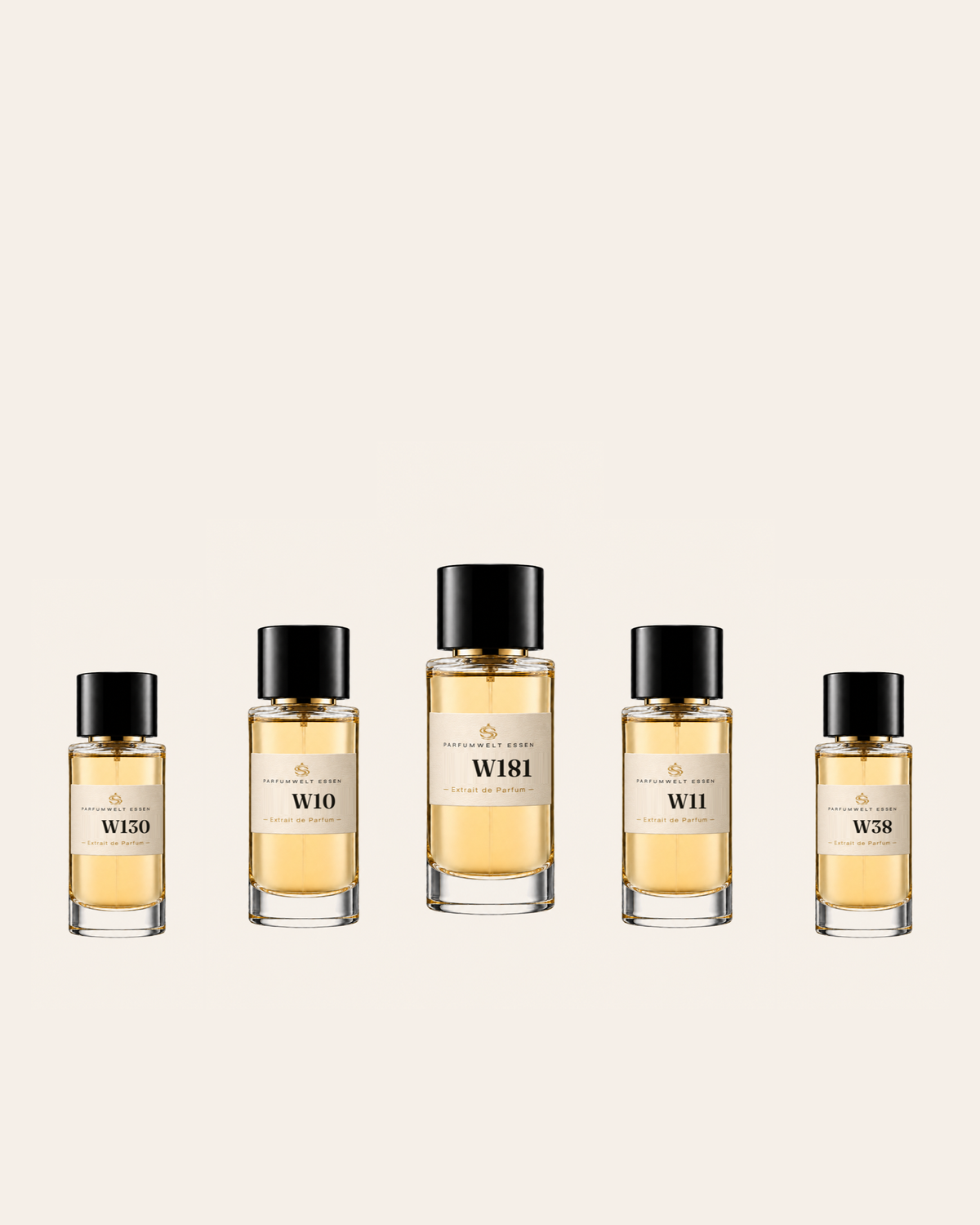 Discovery-Set Für Sie – fünf 3-ml-Essences von Parfumwelt Essen
