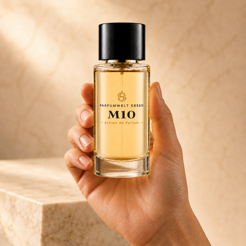 PWE-Zusatz 4/4 – Flakon in der Hand, Parfumwelt Essen